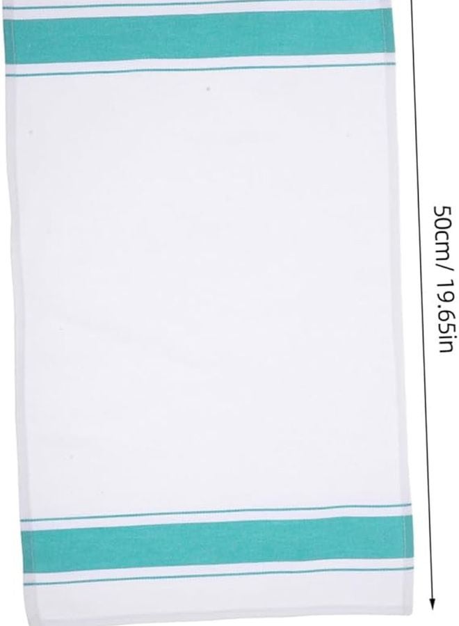 6 قطع قماش تنظيف القطن للزجاجيات لمناديل طاولة العشاء والسفر - Image 2